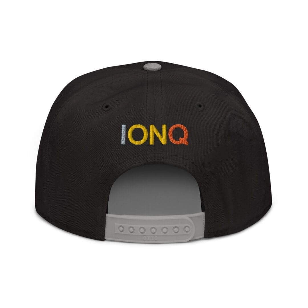 Black cap with "IONQ" embroidered on back.